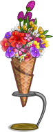 Countertop decor - flower cone